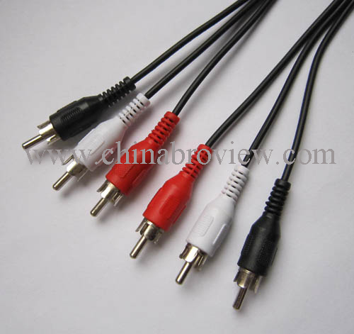 RCA cable,3rca male to 3rca Male