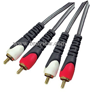 2 rca plug to 2 rca plug cable