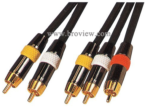 RCA CABLE with metal pulg