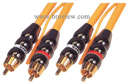 RCA CABLE with metal pulg