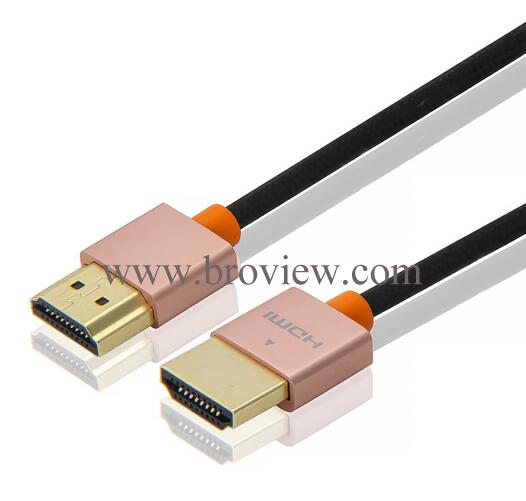 Ultra-thin Slim HDMI Cable with RedMere, 2.0 4K with 3D 2160p Audio Return Channel